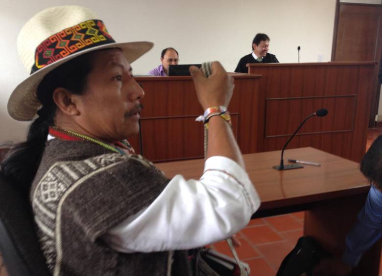 Feliciano Valencia recibió el Premio Nacional de Paz en 2000 por su resistencia pacífica al conflicto armado. Ahora responde ante la justicia ordinaria por el delito de secuestro. FOTO colprensa 