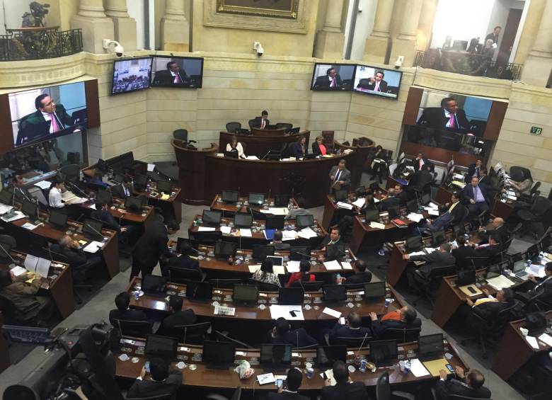 Comisiones primeras conjuntas del Congreso. Foto: Colprensa 