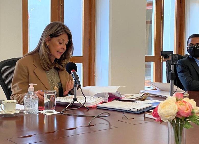 La vicepresidenta Marta Lucía Ramírez anunció la articulación entre la academia, el Estado y las ONG. FOTO Vicepresidencia