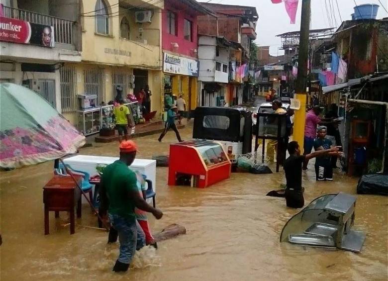 Ya son 12.713 familias damnificadas en el Chocó. FOTO Cortesía