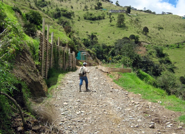 Alrededores del proyecto minero La Colosa, en Cajamarca. Foto: Colprensa 
