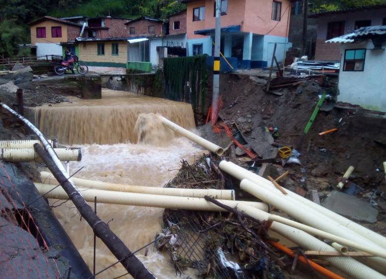 Así se ve la bocatoma de Epm en La Valeria. FOTO CORTESÍA