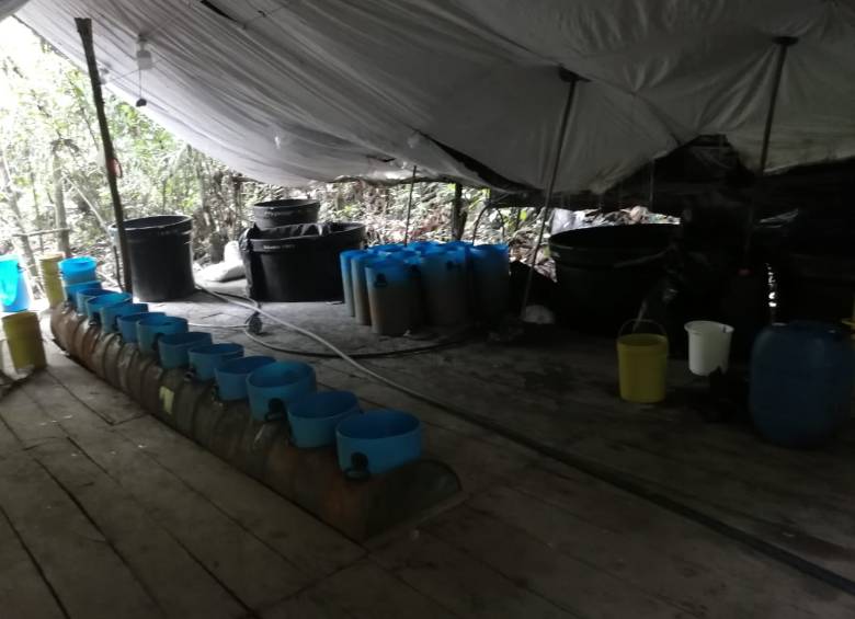 Fuerza Pública destruyó cristalizadero avaluado en 3.300 millones de pesos