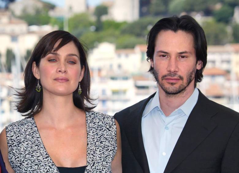 Imagen de Keanu Reeves y Carrie-Anne Moss que volverán a interpretar a Trinity y Neo. FOTO AFP