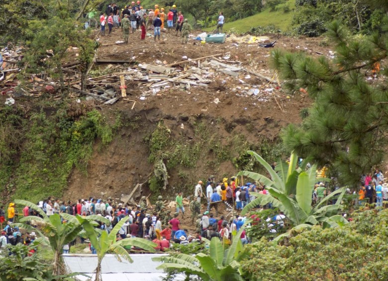 20 muertes dejaron las lluvias en Rosas, Cauca. FOTO COLPRENSA