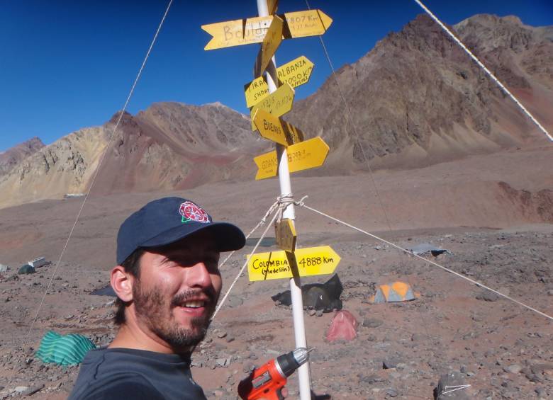 En solitario conquistó el Aconcagua
