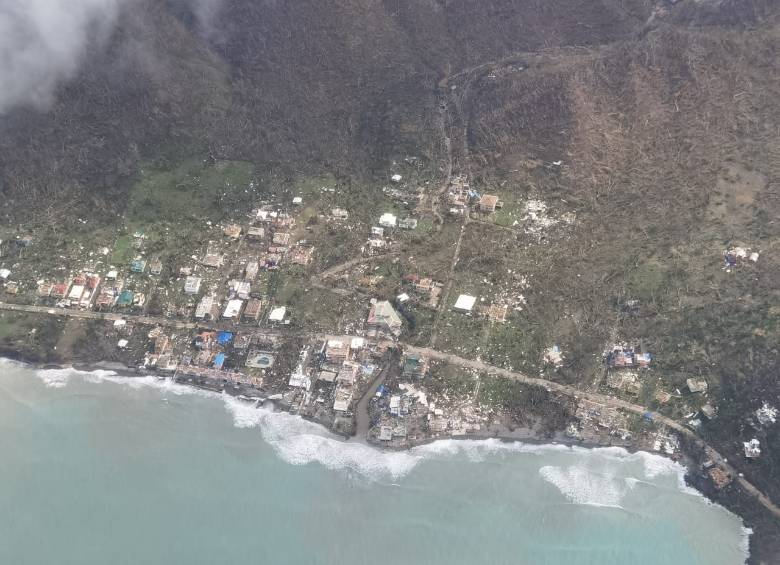 Así quedó Providencia tras el paso del huracán Iota. FOTO COLPRENSA
