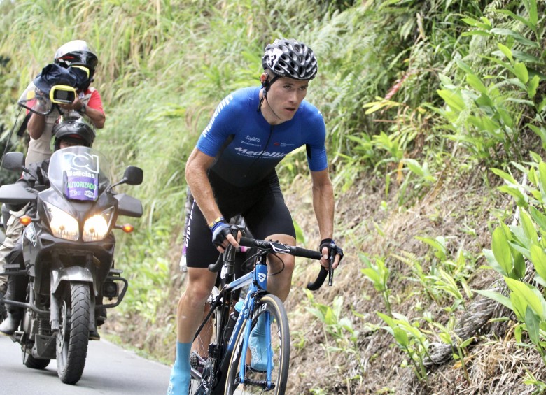 El antioqueño Tito Hernández fue campeón de la Vuelta del Porvenir en 2012 y en 2015 hizo parte de la escuadra italiana GM Cycling. Ahora brilla con el Team Medellín. FOTO CORTESÍA DIEGO GIRALDO