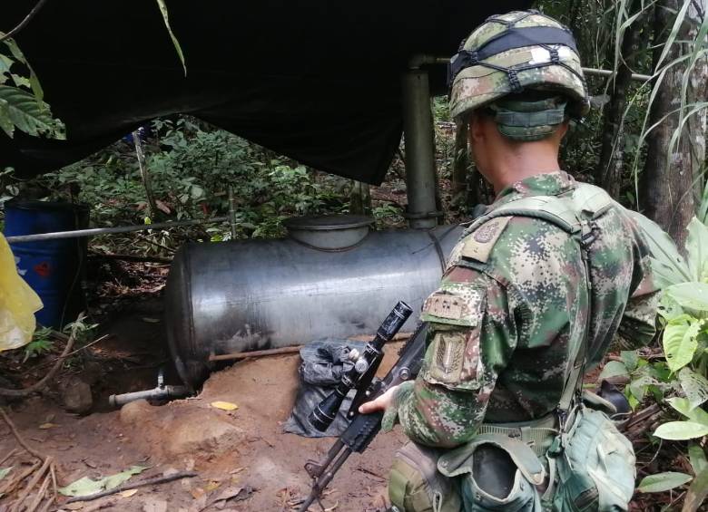 Fuerza Pública destruyó cristalizadero avaluado en 3.300 millones de pesos