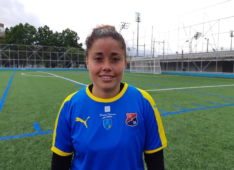 Alexandra Avendaño, arquera del Medellín. FOTO EC