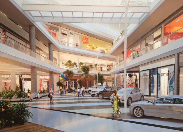 Así luciría el centro comercial Viva Envigado. FOTO CORTESÍA