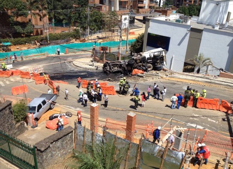 El incendio ya fue controlado por los organismos de socorro. FOTO EDWIN BUSTAMANTE
