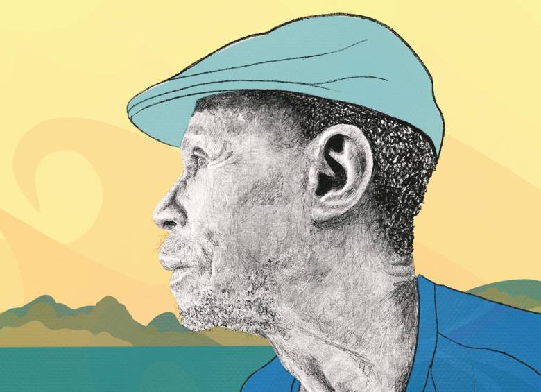 “El color de la música de Guapi, Cauca, depende mucho del sonido de la familia Torres”. Ilustración: Elisa Restrepo Posada - Referencia foto: Lucho Osorio