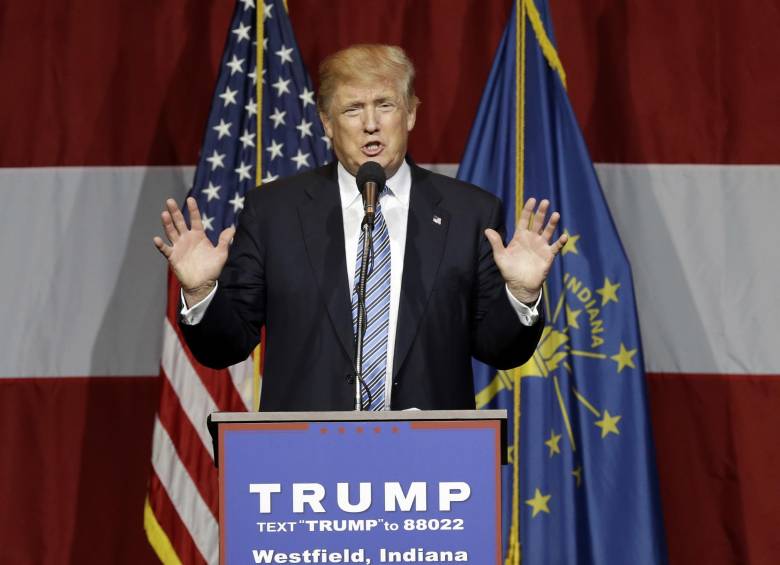 Donald Trump suspendió la rueda de prensa en la que iba a anunciar el nombre de su aspirante a la Vicepresidencia tras el ataque en Francia. FOTO AP