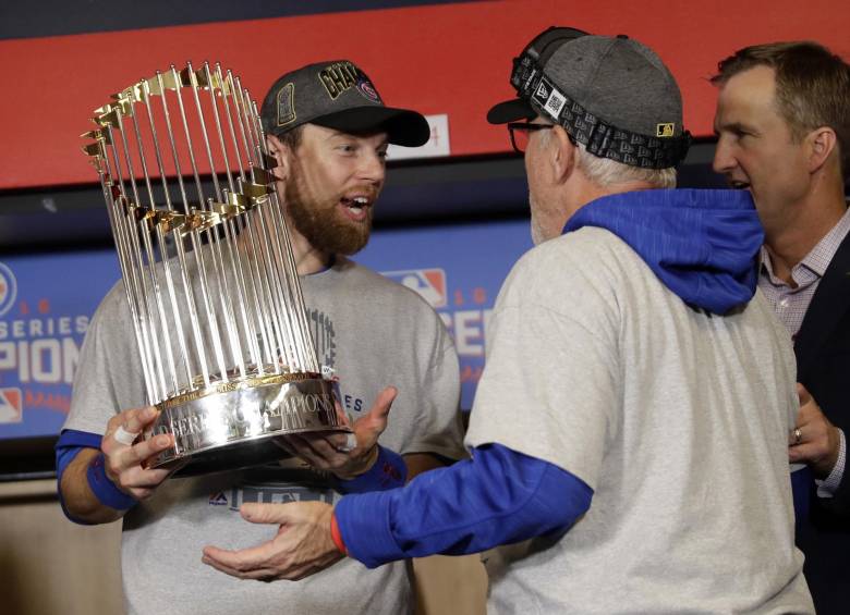 Ben Zobrist se quedó con el premio de jugador más valioso. FOTO AP