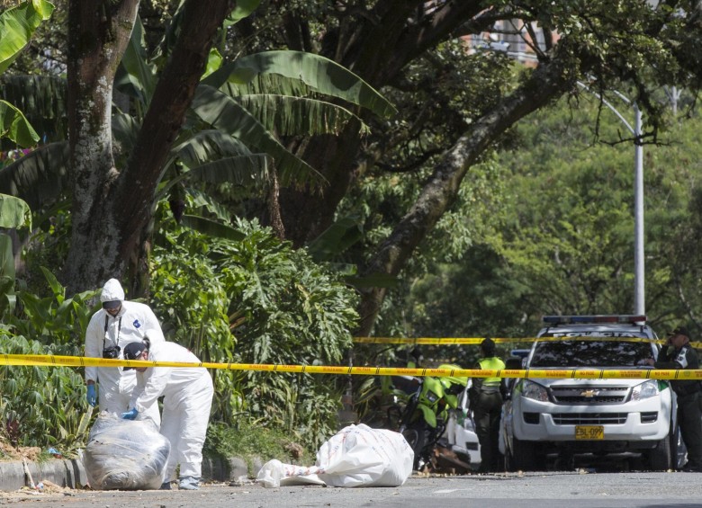 El pasado 17 de diciembre, en La Iguaná, al occidente de Medellín, fueron hallados dos cadáveres. FOTO Edwin Bustamante