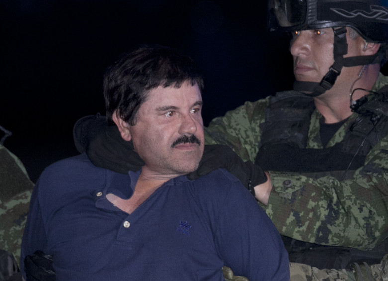 La Marina también presentó a Orso Iván Gastelum, jefe de seguridad de “el Chapo”. Foto ap