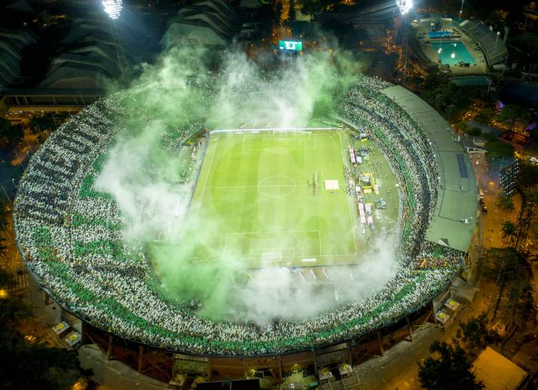 Así fue la salida del verde en la final del fútbol colombiano