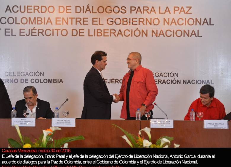 El 30 de marzo de 2016, las partes anunciaron en Caracas el fin de la fase privada de las conversaciones, con miras a comenzar la mesa pública, pero no eso no ha ocurrido. FOTO Cortesía oacp