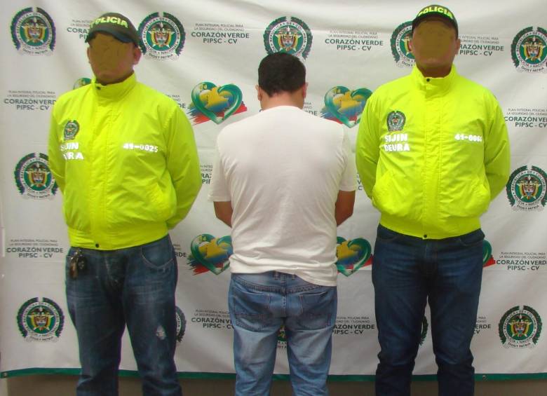 La Policía de Antioquia informó este lunes sobre la captura de alias “Veterino”, supuesto integrante del “Clan Úsuga”. FOTO CORTESÍA