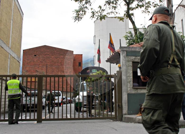 Fachada de la estación de Policía de Itagüí. FOTO: Archivo.