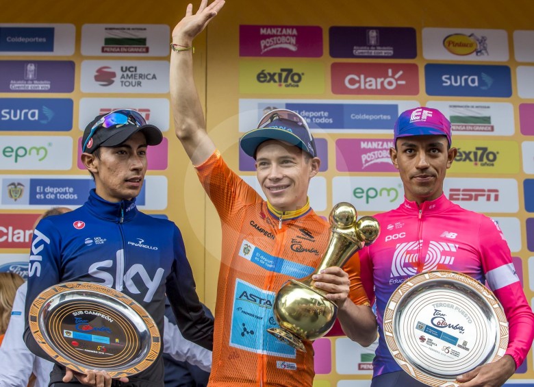 Con la victoria de Nairo Quintana y el título de Miguel Ángel López terminó el Tour Colombia 2.1 que se corrió en Antioquia y contó, entre otros, con la presencia del cuatro veces campeón del Tour de Francia, Chris Froome. FOTOS MANUEL SALDARRIAGA Y JUAN ANTONIO SÁNCHEZ.