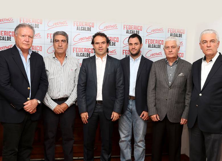 Ricardo Sierra, Fernando Correa, Federico Gutiérrez, Juan D. Valderrama, Juan M. Gómez, Luis G. Suárez . FOTO julio c. herrera