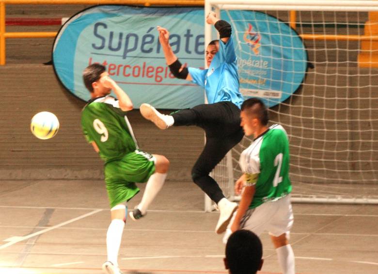 En fútbol de salón el colegio Antonio Roldán Betancur ganó cupo a Bogotá. Fotos cortesía Gobernación de Risaralda