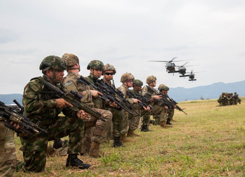Los militares que llegaron a Colombia (foto) fueron repartidos en bases militares en Norte de Santander, Nariño, Guaviare, Meta y Caquetá. FOTO cortesía comando sur de ee. uu.