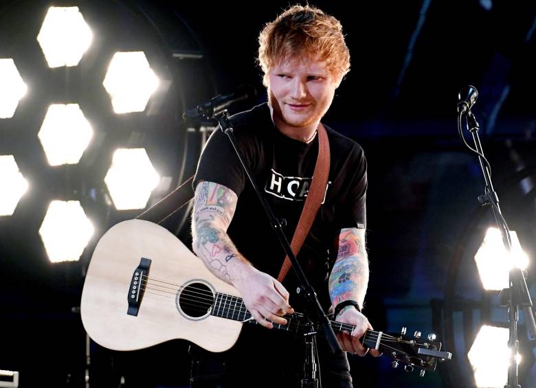 Ed Sheeran se presentó con éxito en los Grammy, el artista vendrá a Colombia este año. FOTO Reuters