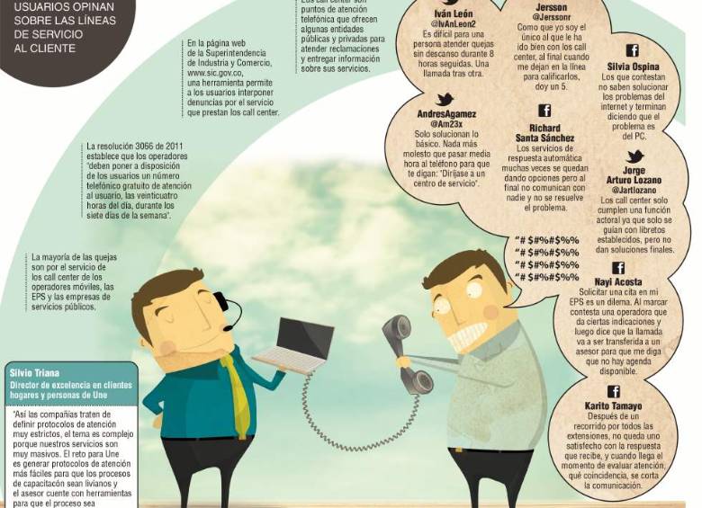 Líneas de atención se rajan en servicio |