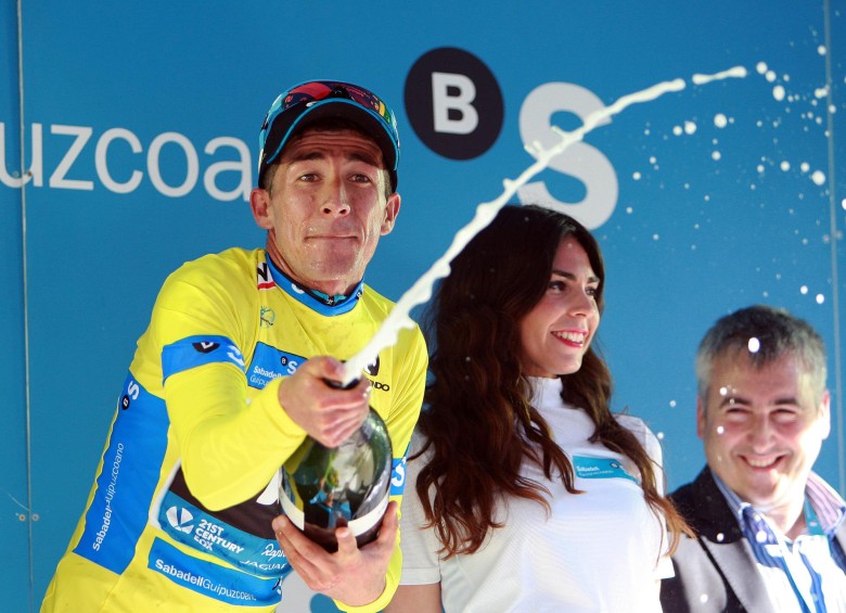 Henao lidera la carrera con el mismo tiempo de Purito Rodríguez y Nairo Quintana. FOTO CORTESÍA LUIS BARBOSA