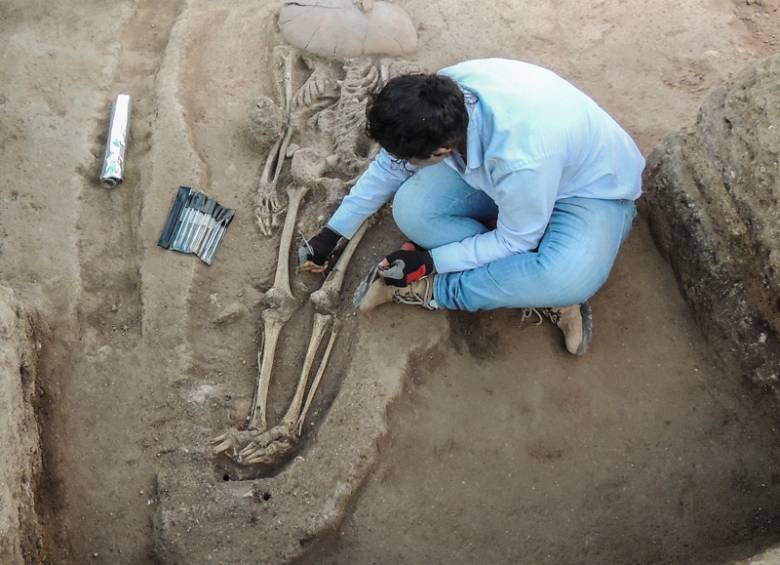 Los enterramientos son la más clara evidencia de la presencia de un grupo humano que habitó este sitio durante 1000 años –siglos IX a XIX.