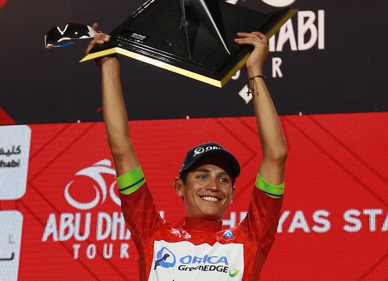 Chaves superó al flamante campeón de la Vuelta a España Fabio Aru. FOTO AFP