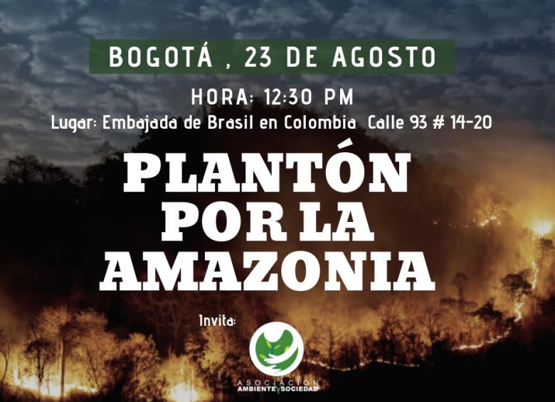 Convocan plantón frente a embajada de Brasil en defensa de la Amazonia
