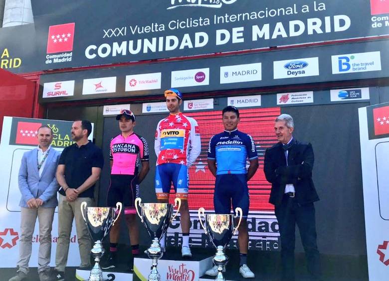 Fabio Duarte (Manzana), entre los mejores de la Vuelta a Madrid. FOTO TWITTER MANZANA