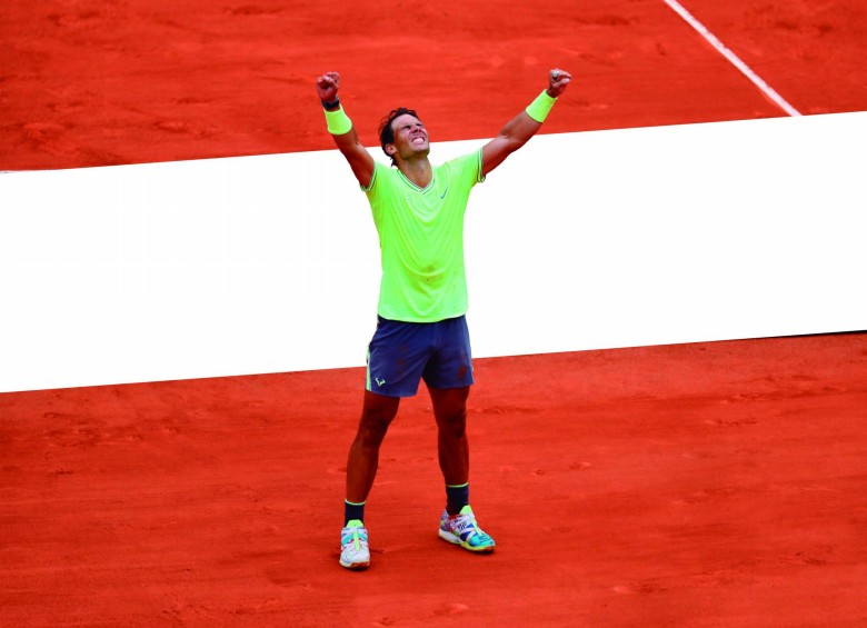 Rafael Nadal ha ganado 93 partidos y solo ha perdido dos jugando en Roland Garros. Foto: AFP