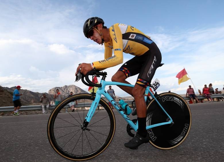 Diego Camargo fue 11° este año en el Tour Colombia. En el Giro sub23 intentará imponer sus condiciones. FOTO CORTESIA BETTINI