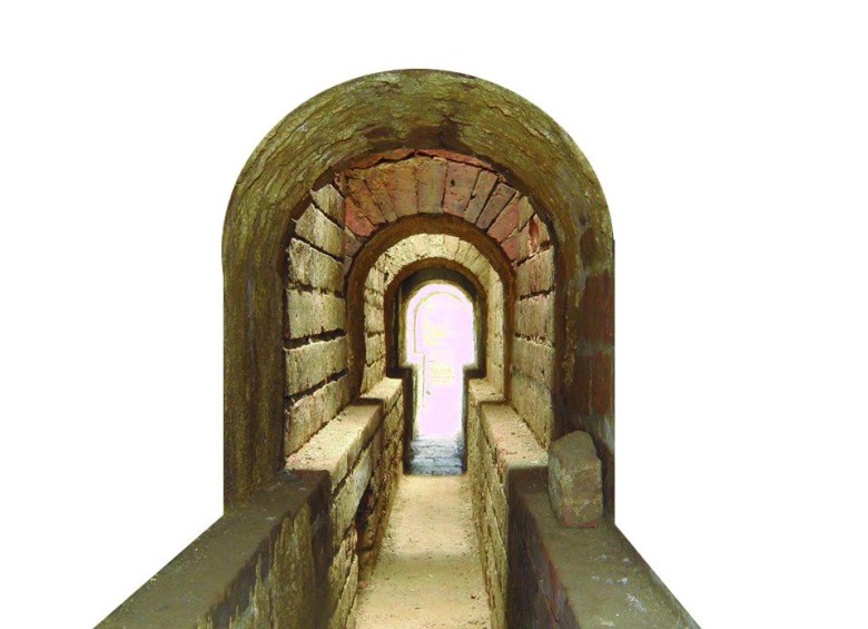 Desarenadero del acueducto antiguo descubierto en 2013 con el Metro de Medellín en el proyecto Pabellón del Agua de EPM. FOTO cortesía pablo aristizábal