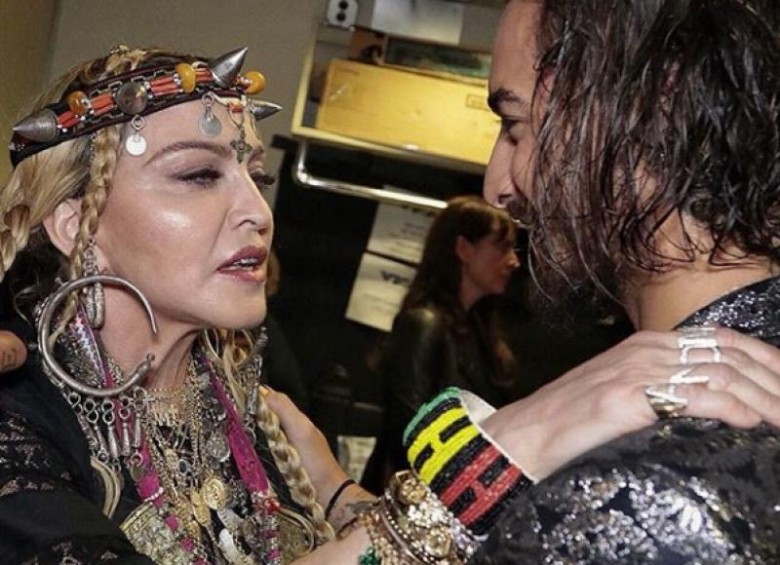 Imagen del encuentro entre ambos, en agosto de 2018, durante los MTV Video Music Awards. FOTO CORTESÍA