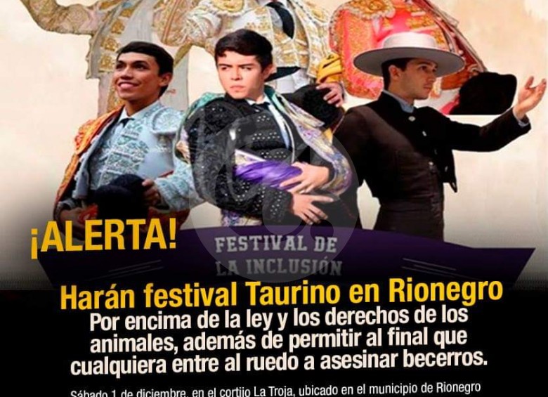 Rionegro dice no a corrida de toros en Llanogrande
