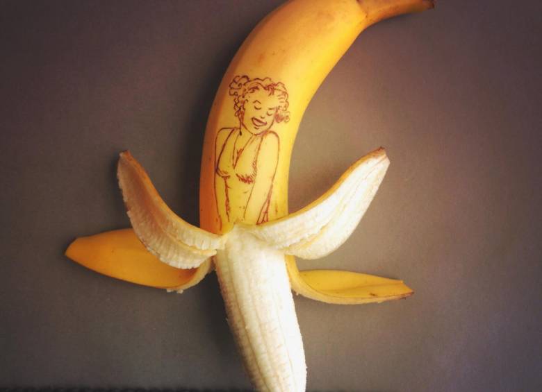 Delicioso arte con bananas