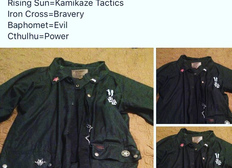 Chaquetas publicadas en su página de Facebook. 