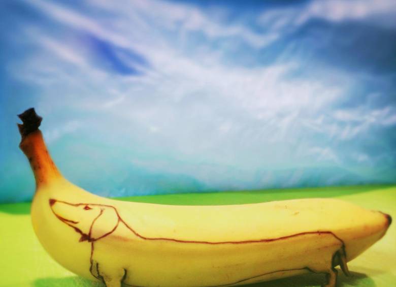 Delicioso arte con bananas