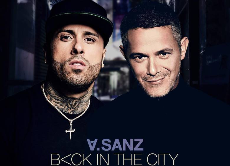 Imagen de la nueva canción entre Alejandro Sánz y Nicky Jam. FOTO CORTESÍA