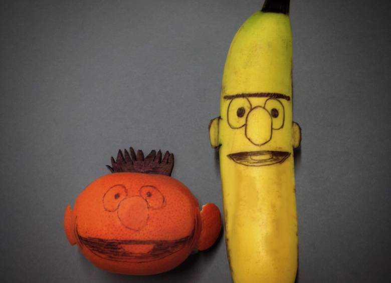 Delicioso arte con bananas