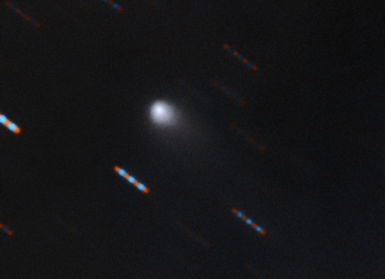 El cometa 2I/Borisov, visto el 24 de septiembre de este año por el telescopio Géminis, en Hawai (EE UU). FOTO GÉMINIS