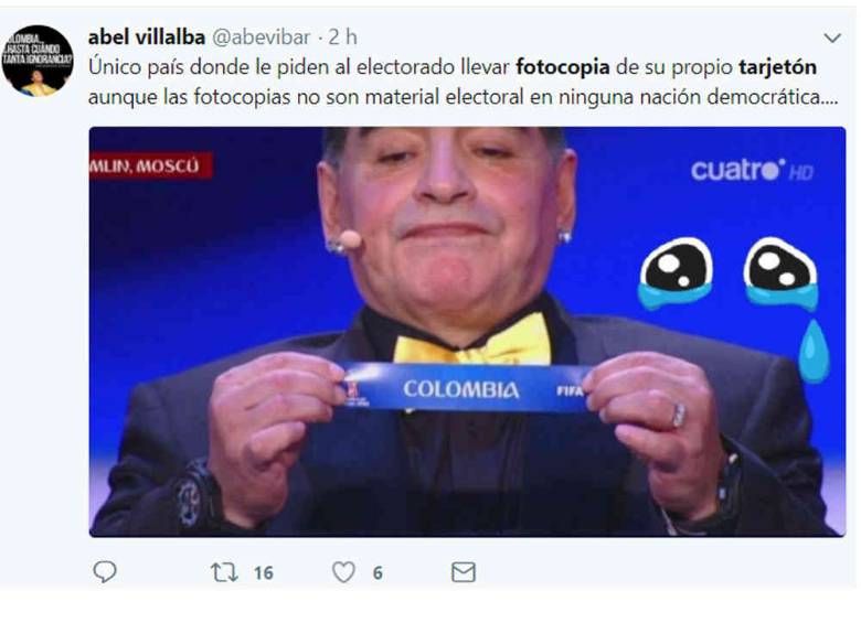 Memes y burlas en redes por la falta de tarjetones en elecciones