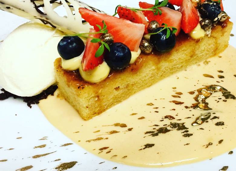 Así queda el budín de pan brioche. FOTO cortesía Carolina Arango
