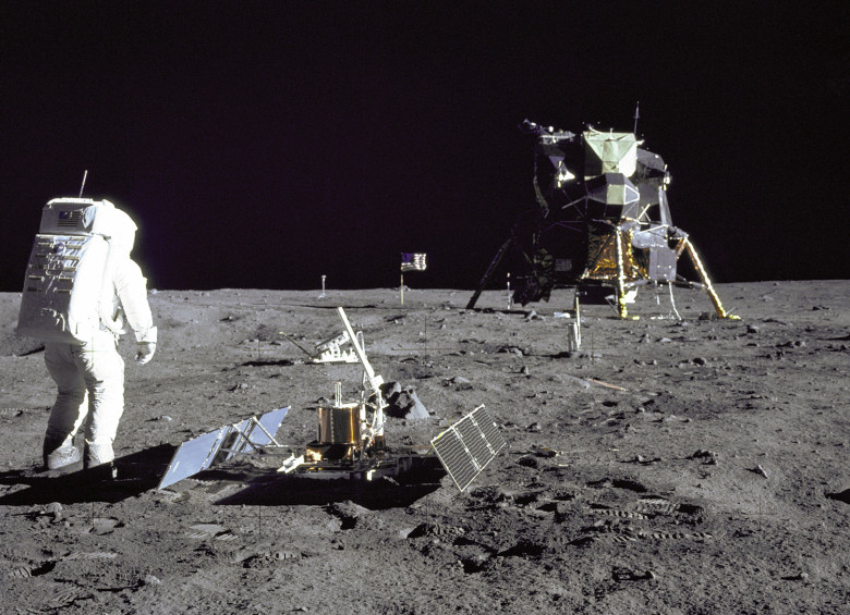 Un día como hoy de hace 50 años se impulsó al hombre para llegar al satélite natural de la Tierra por primera vez. FOTO ARCHIVO NASA
